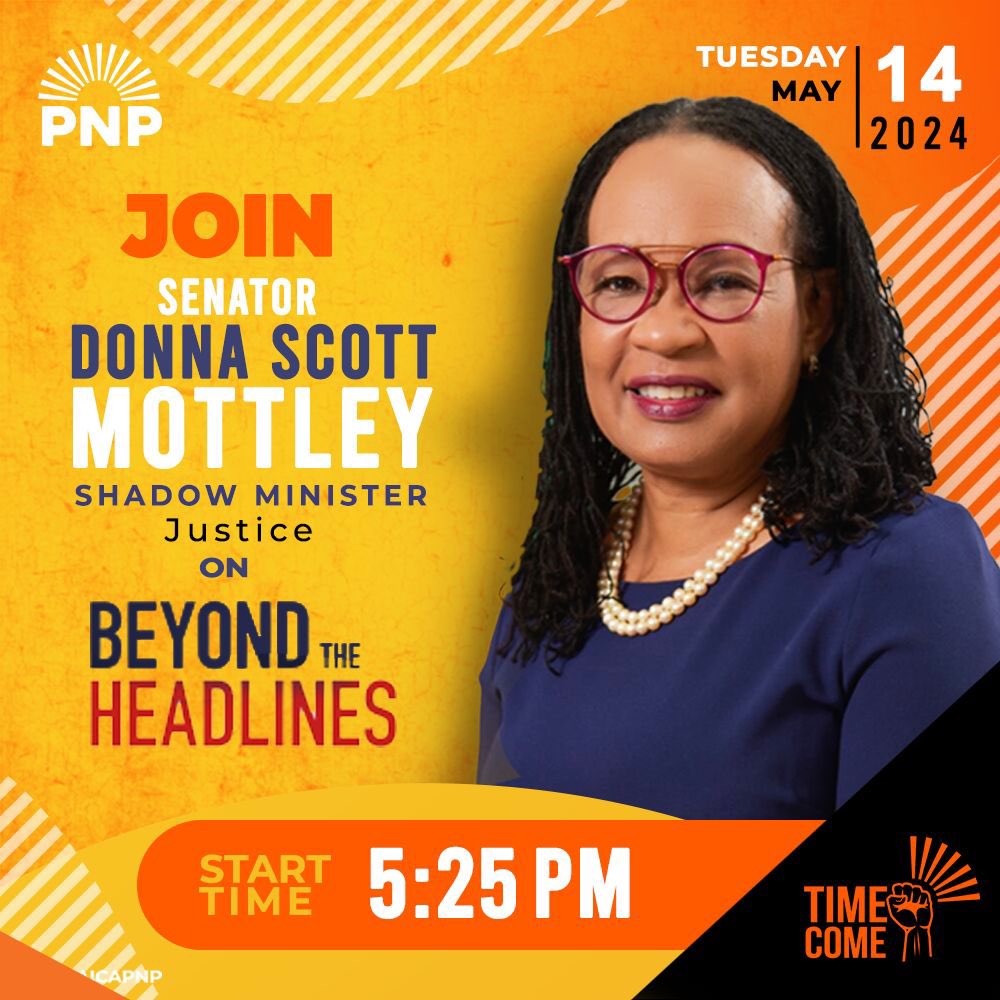 Join Senator Donna Scott Mottley on Beyond the Headlines this evening at 5:25. Tune in!