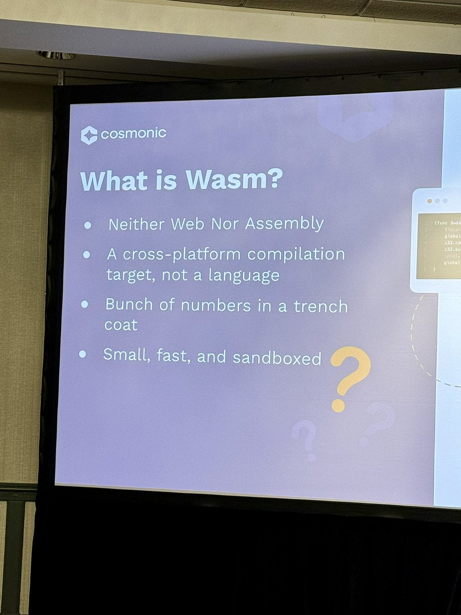 What is webassembly? “Bunch of numbers in a trench coat”