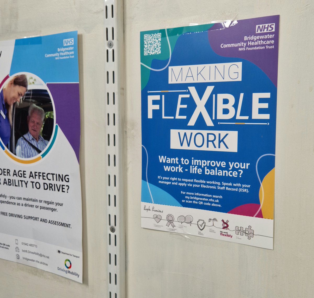 Out with staff @wearebchft today in Runcorn and spotted our flexible working promotion posters, these are up throughout the Trust. Well done team Runcorn! if staff want any more info please visit the hub or speak to your line manager @WeAreBCHFT #flexibleworking #TeamBridgewater
