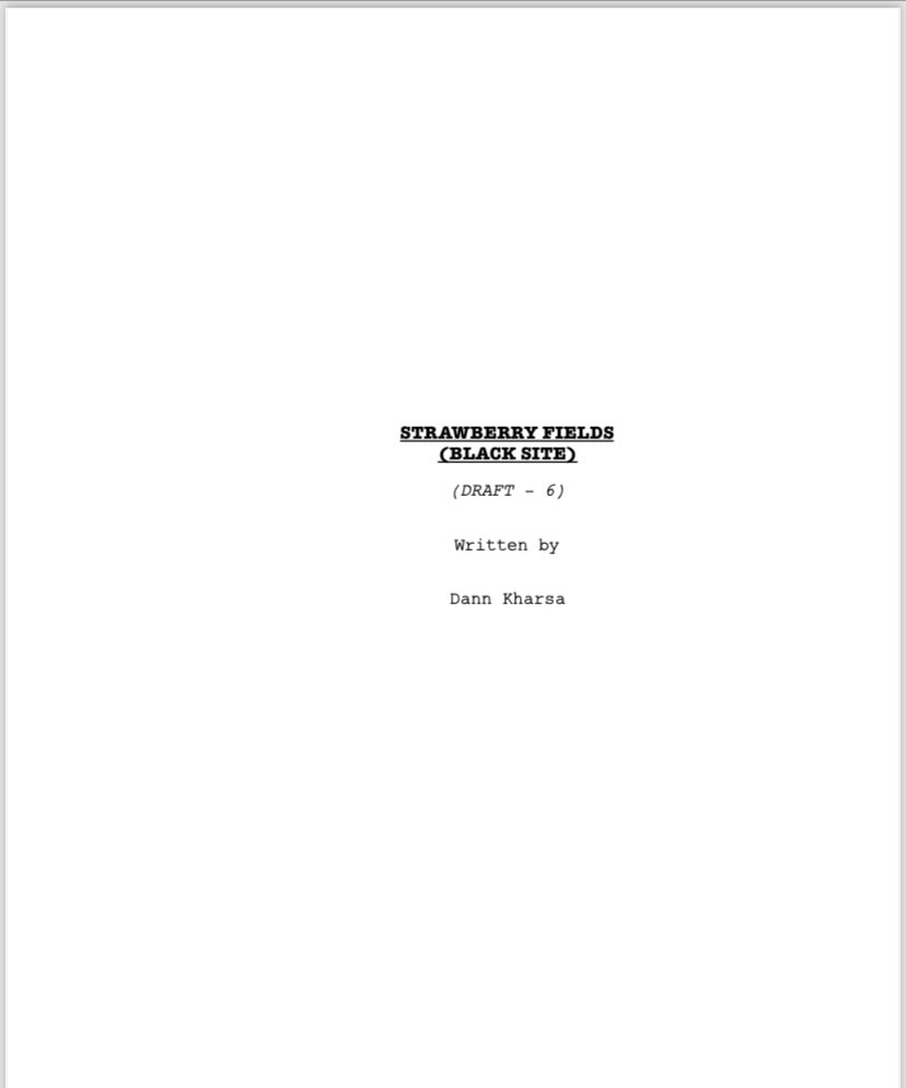 Hey guys, hope all is well. Just finished my 6th draft of my new short film and new title. (STRAWBERRY FIELDS) #Actor #FilmMaker #FilmMaking #Writer #shortfilm