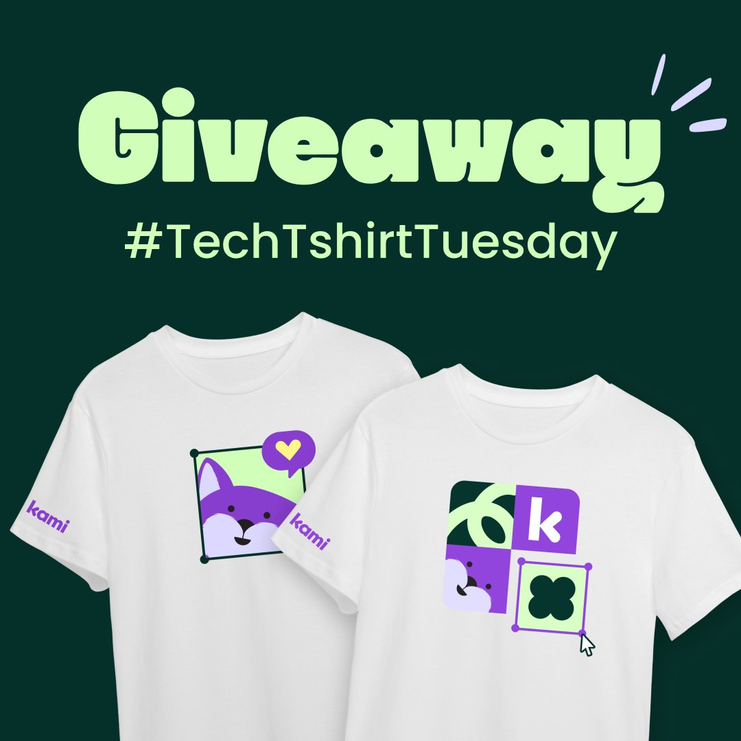 Let us know what's brightening up your Tuesday and be in to win 1 of 10 Kami tees for #TechTshirtTuesday