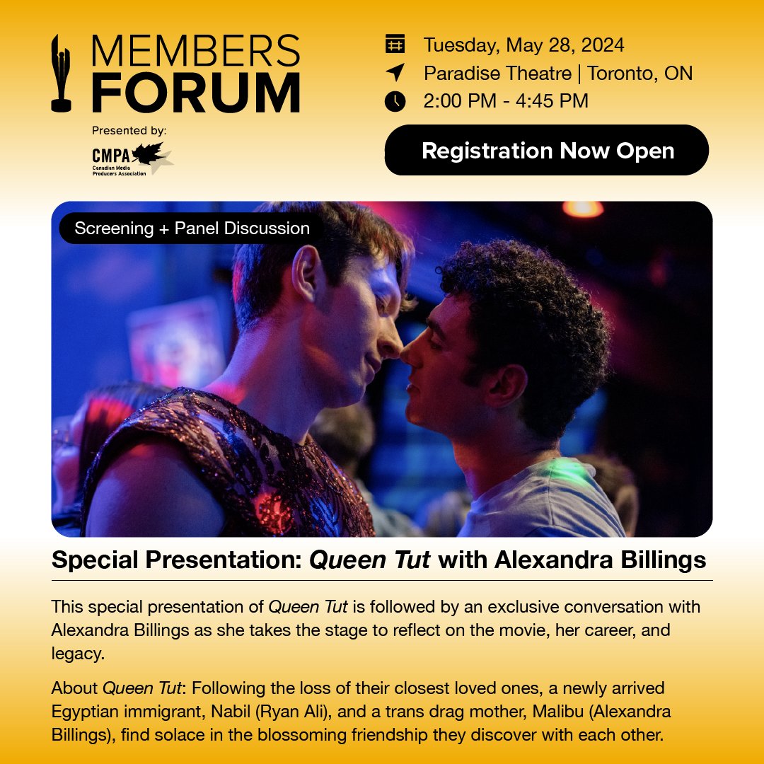 A select number of FREE public tickets have just been released to enjoy the best of #MembersForum programming as part of Canadian Screen Week 2024!

Claim your tickets today and learn more at academy.ca/membersforum

We can't wait to see you there!