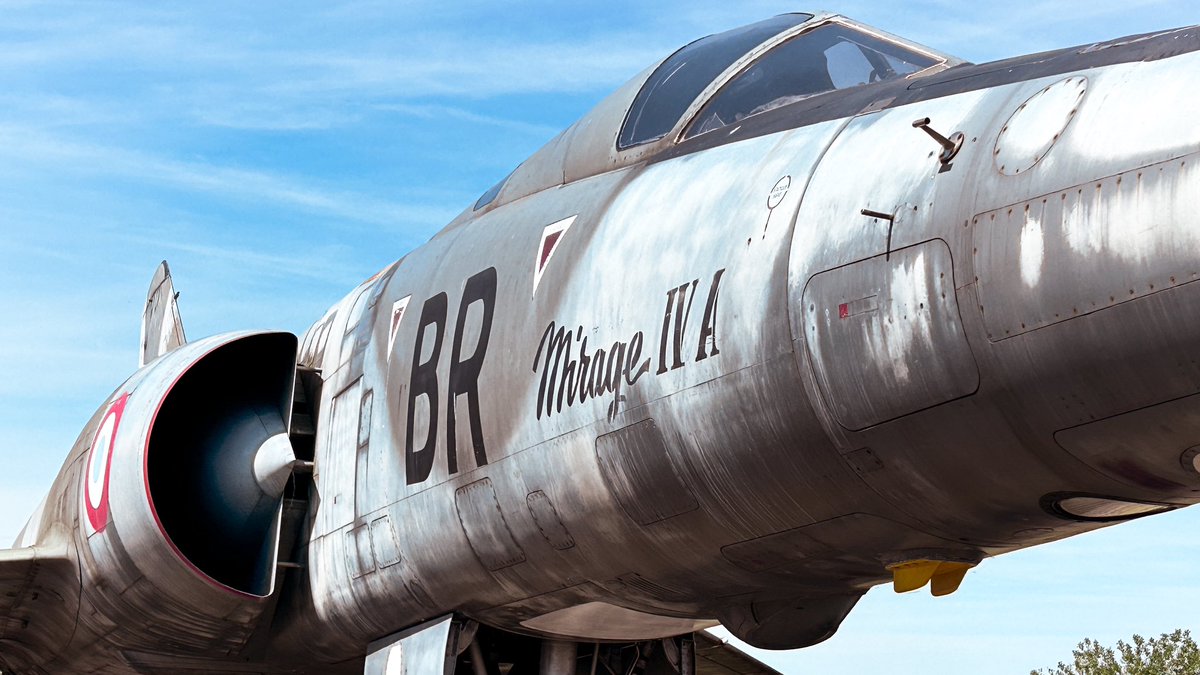 Dassault Mirage IV 45 “BR” is the only example of this nuclear strike bomber displayed outside France. See her at #yorkshireairmuseum #planespotting #avgeeksassemble