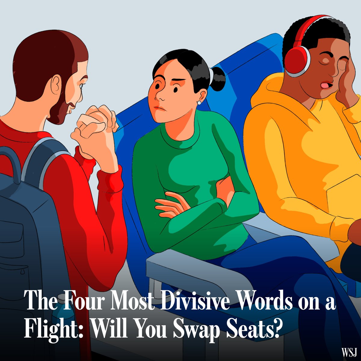 Escalating airline seat fees and basic economy restrictions have made the simple question a potential minefield on planes. “I picked this seat. I want to have it. I paid extra for it.” on.wsj.com/4bktscw