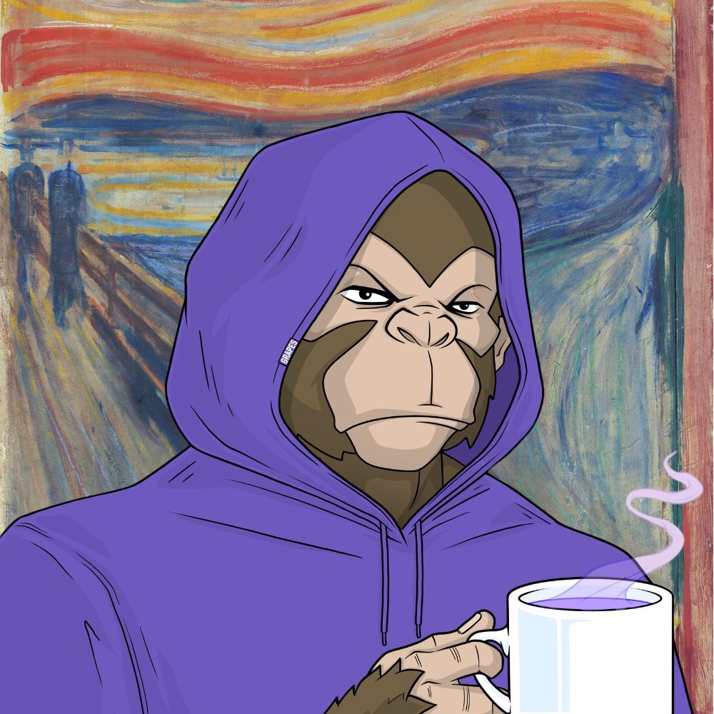 The @Grapes were the first, non-pixel ape non-fungible token on the <a href="/SeiNetwork/">Sei</a>! 🔴 x 🟣

AND, the artwork is stored on-chain! 

AND, 31 have been burnt on-chain to reduce the total supply to 4969 (for the culture). More to come!

Let's continue to raise the bar!