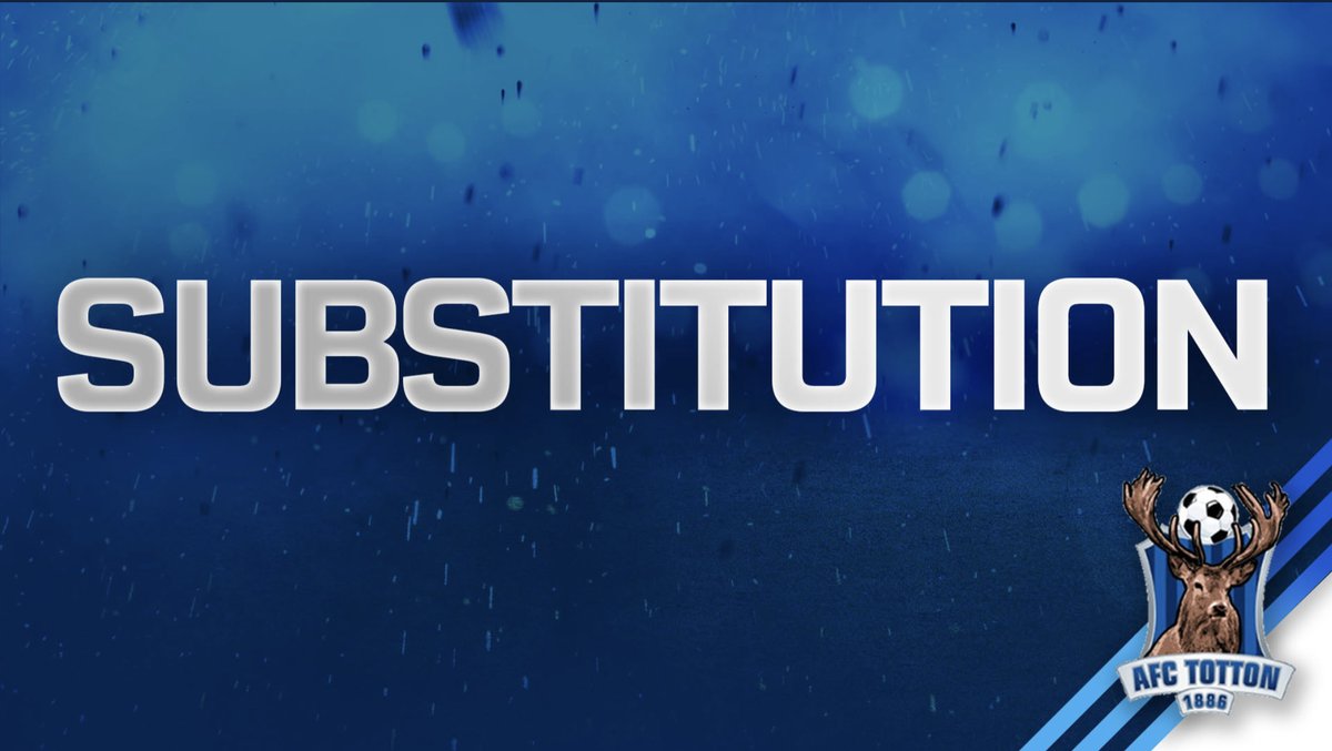 🦡🔵 BROCK 0-5 AFCT 🦌🤍 83’ Final subs for Totton: Tomasso and Rendell come off, Earley and Read come on. #GoStags🦌