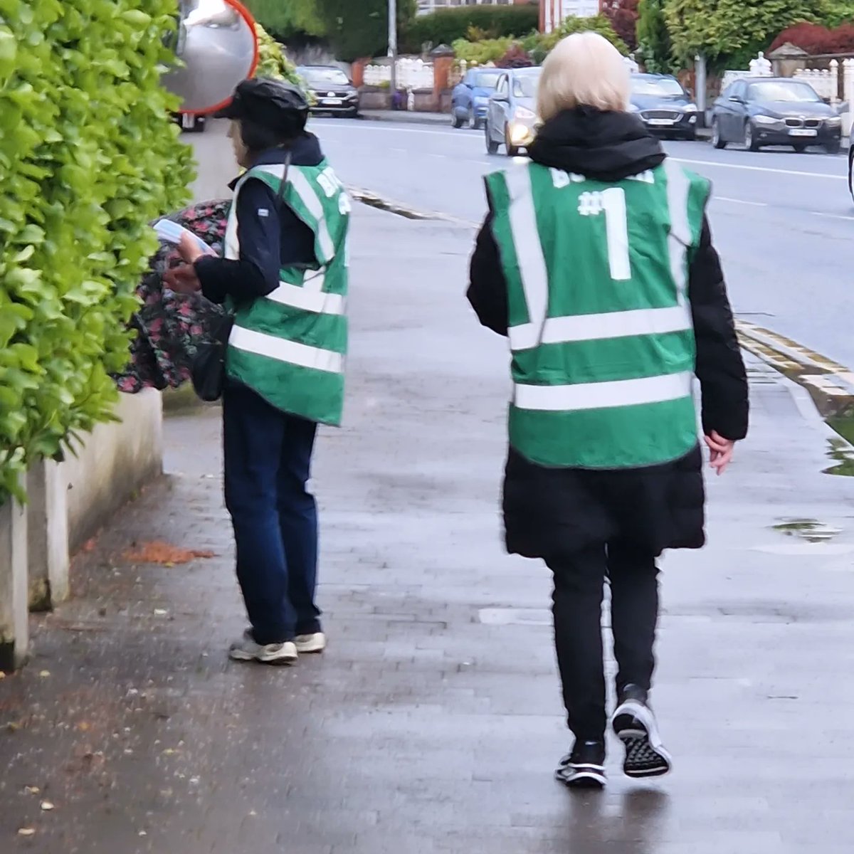 Not even the rain could stop us! Great reception on O'Connell Avenue and Ballinacurra Road.