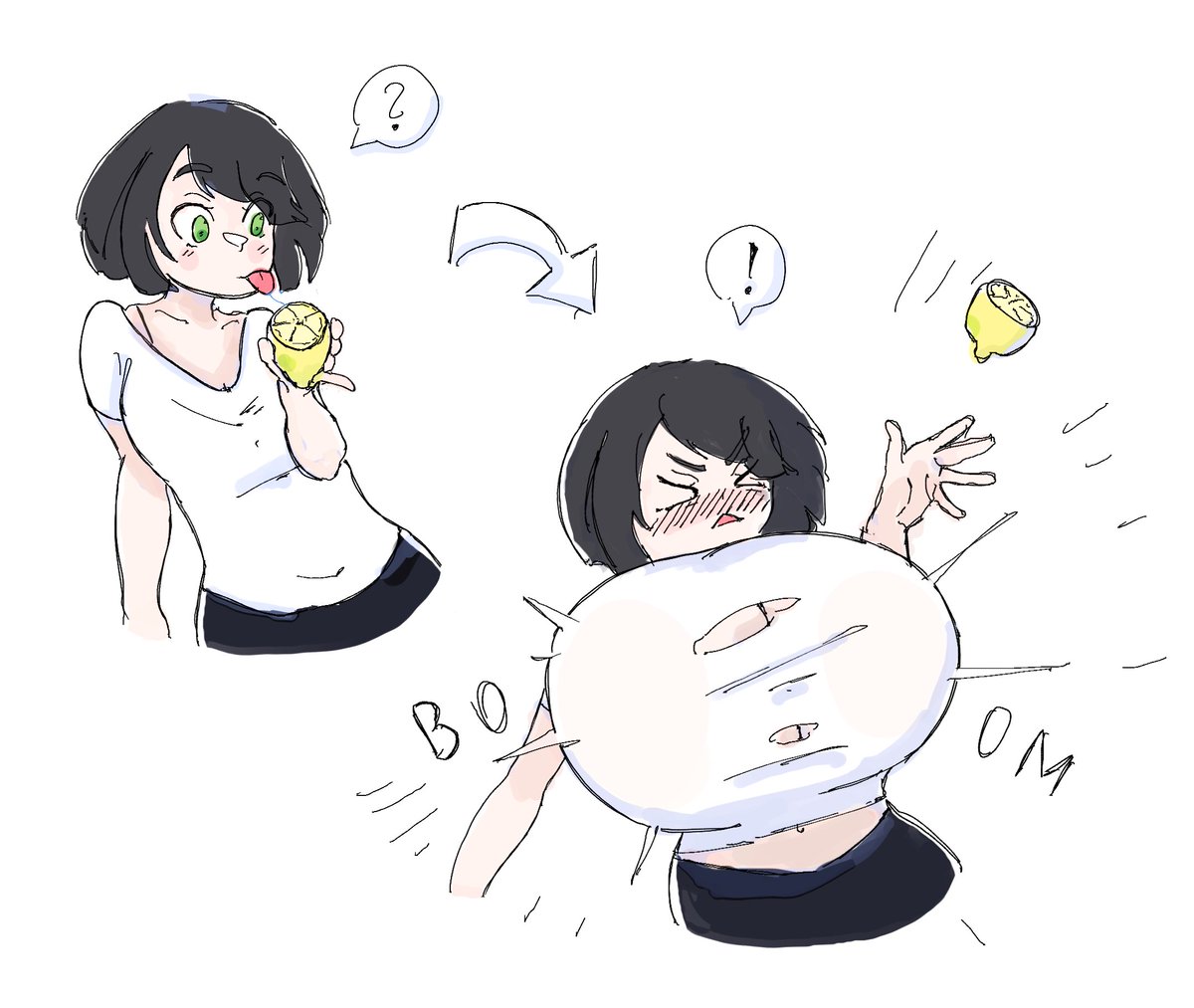 Saw this meme a lot recently of characters licking lemons

But I think something is wrong with my lemon?