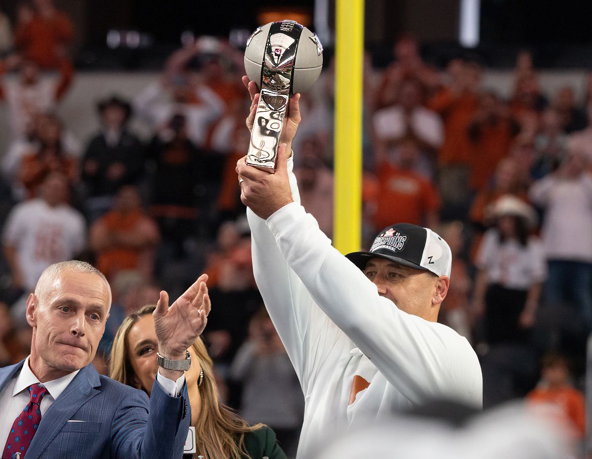 The Longhorns are set to leave the Big 12 with two Directors' Cups, 29 national titles, and 231 conference titles And they have opportunities at more of each @josephcook89 with more (FREE): on3.com/teams/texas-lo…