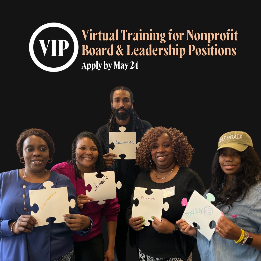 Make VIP a part of your summer plans—regardless of where you are! Applications for our virtual summer board training are due May 24. Come eager to learn about strategic decision-making, fundraising, and nonprofit governance. Apply by visiting: uwatl.org/3woUsbO