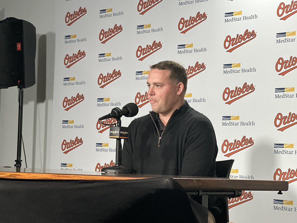 Why am I speaking to the media? I guess you can find out when you tune into @masnOrioles tonight before the 6:35 start….