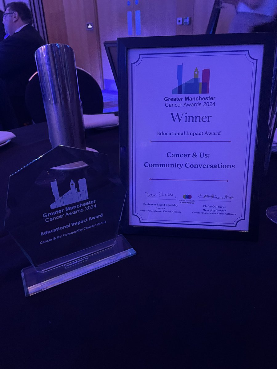 We’re so proud of our involvement in this award! What an achievement! 
And really shows how an idea in the right place to the right people with the right team can really become a winner! 🥰

@letsgetvocal @ManchesterBRC