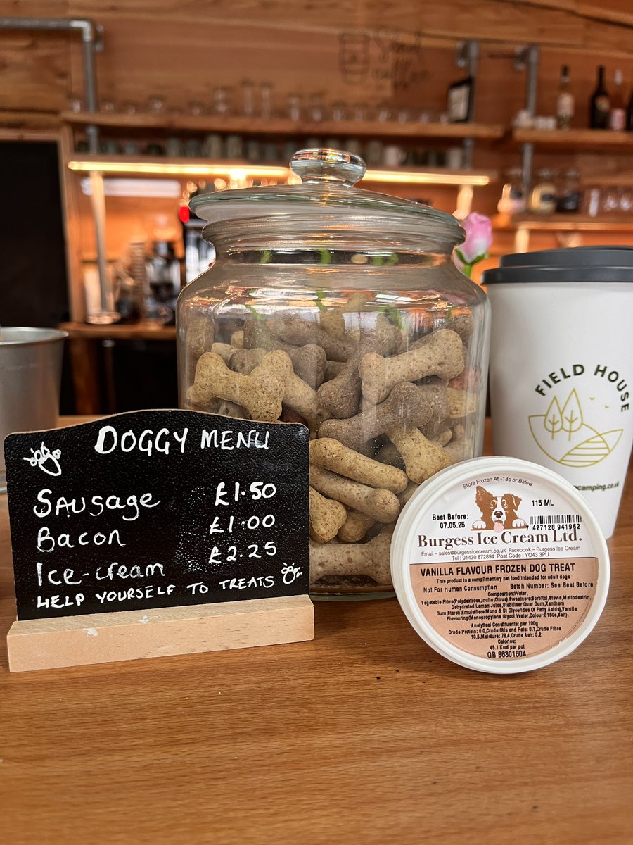 We love four legged visitors so we thought it was time to put them a little menu together 🐕‍🦺🐕🐾🐶#dogfriendly #coffeeshop #yorkshire #camping