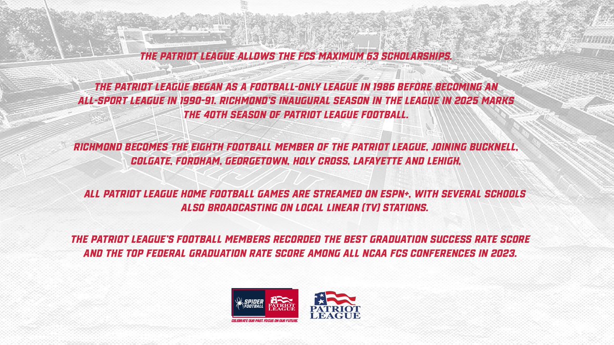 Learn more about the @PatriotLeague ⬇️ #OneRichmond | @SpiderAthletics | @urichmond