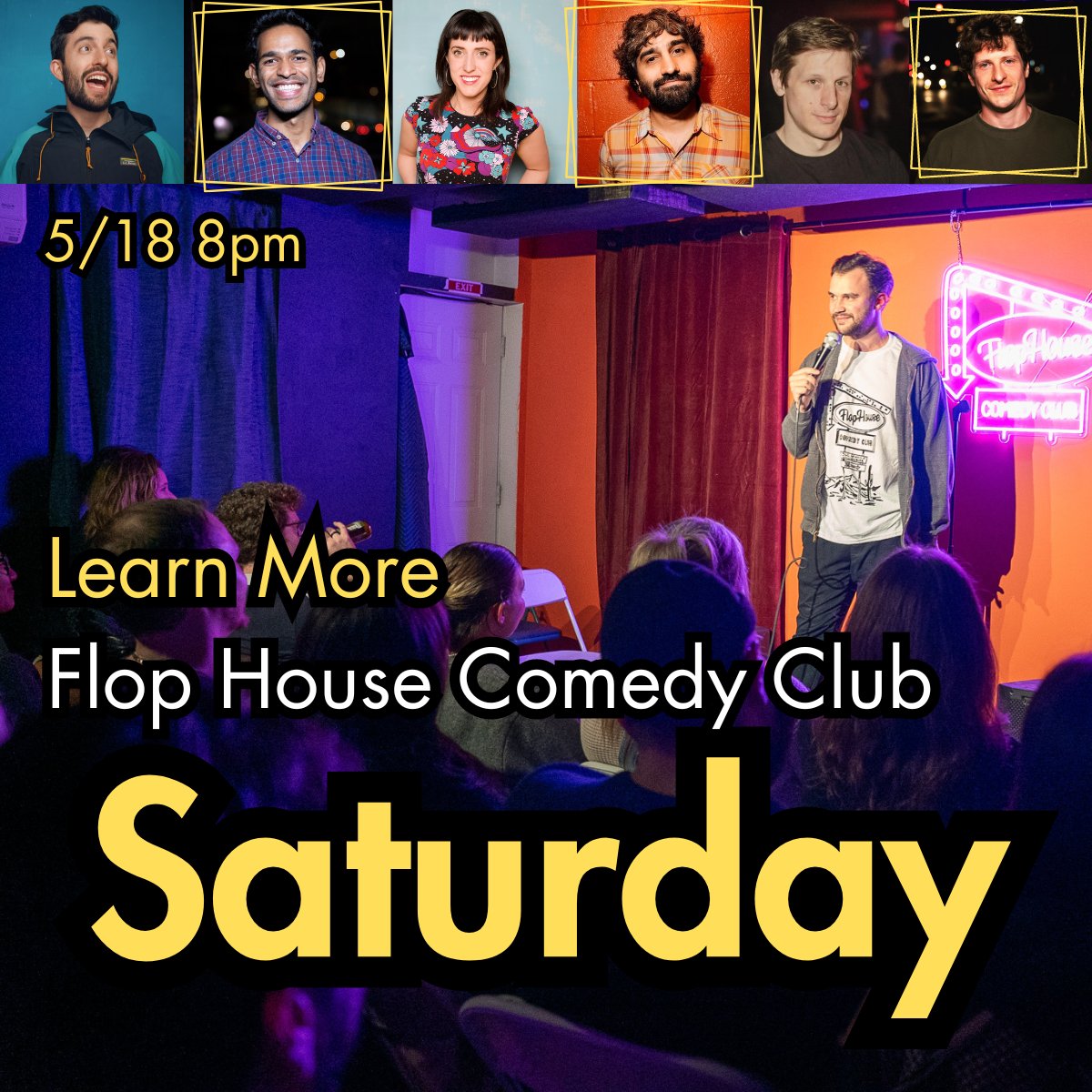 Join Flop House Comedy Club on May 18th for a night of laughter featuring Kate Willett, known for her raunchy feminist storytelling and appearances on The Late Show with Stephen Colbert. Secure your spot now and experience the magic of live comedy!
