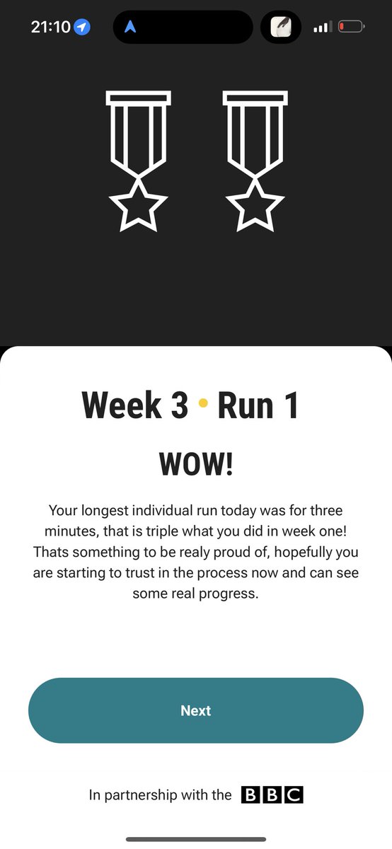 Week 3, run 1 ticked off ☑️ 

My knees hurt, need to book in a gait analysis ASAP. 

#couchto5k 🏃‍♀️