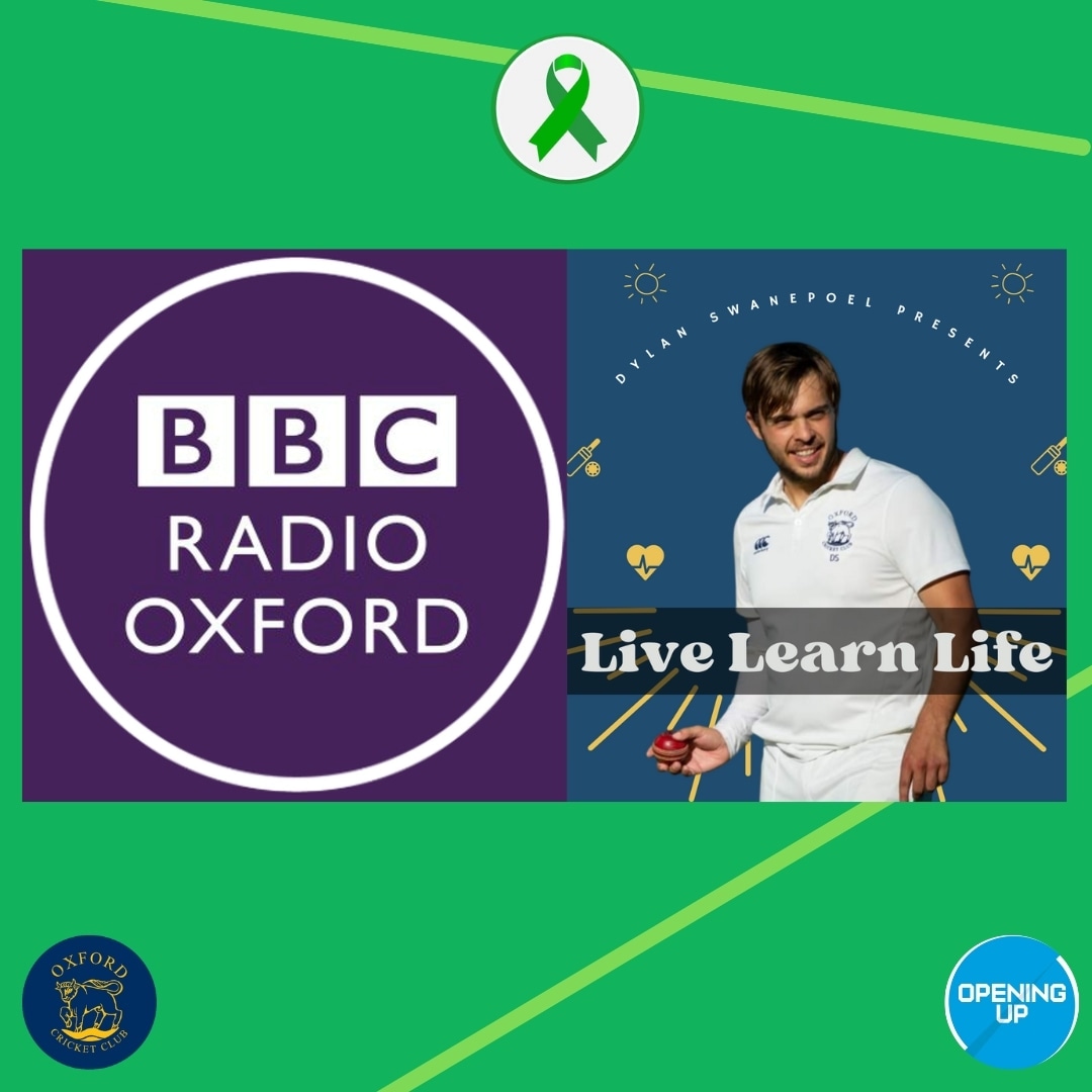Tune in to @bbcoxford at 12:10pm GMT on Thursday 16 May as <a href="/skillyskilpad/">Dylan Swanepoel</a> speaks about Mental Health, his story &amp; @oxfordcricketclub Mental Health Superskills Challenge💚💚

#whatsyourstory #mentalhealth #superskills #bethedifference #letstalkaboutit