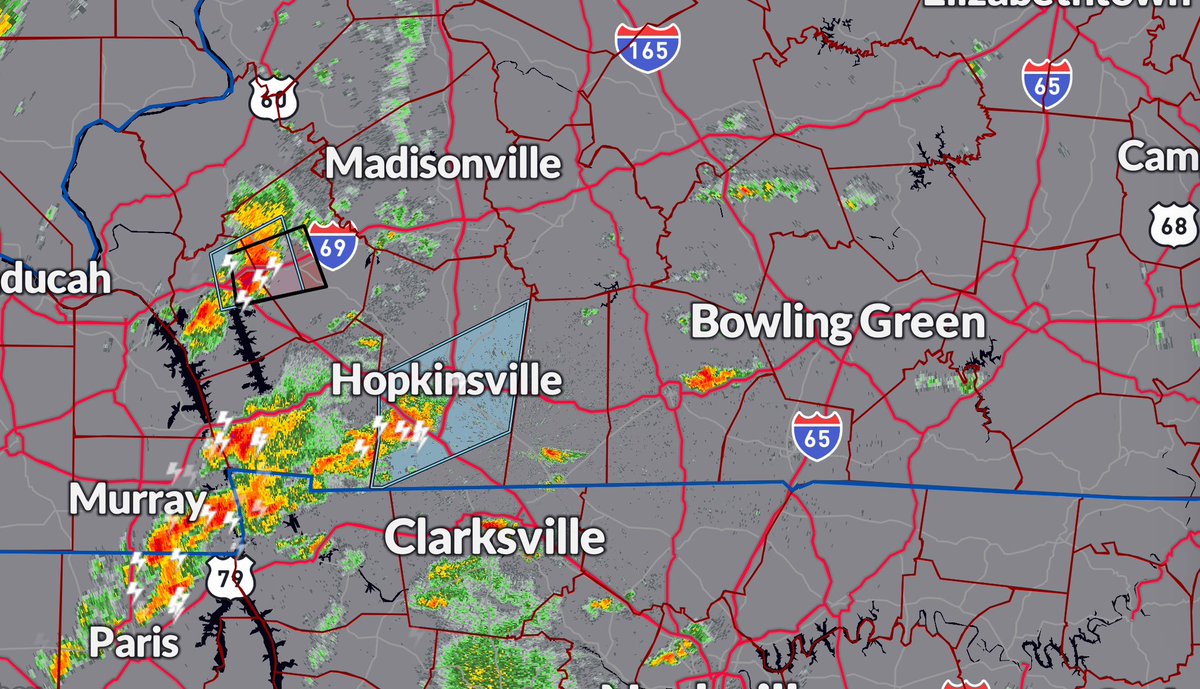 3:23p - Strong/severe storms continue to impact western KY; also have cells starting to fire across WABBLES.
