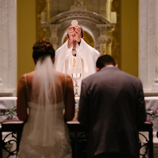 'When a husband and wife are united in marriage, they no longer seem like something earthly, but rather like the image of God Himself.' -St. John Chrysostom