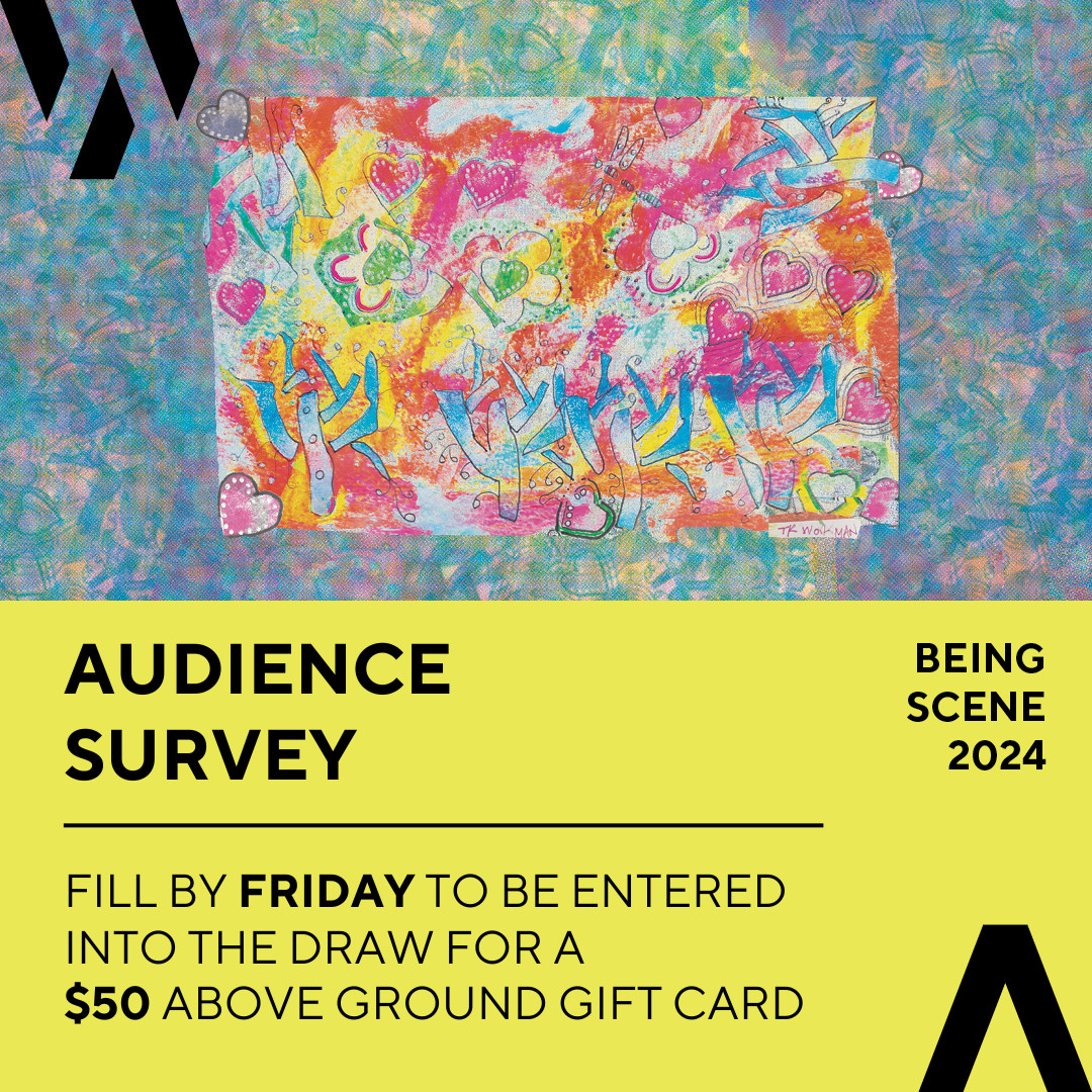 ✏️ Tell us about your experience at this year's Being Scene exhibition for the chance to win a $50 gift card to Aboveground Art Supplies!

To be entered into the draw, please fill our survey by Friday, May 17th at 11:59 PM.

To fill out the survey, go to workmanarts.com/being-scene/.