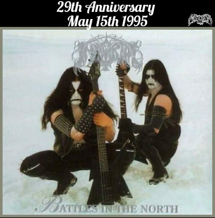 IMMORTAL Battles In The North May 15th 1995 Recorded in September 1994 at Grieghallen Studio, produced by Pytten, front cover photography by O.I., released by Osmose Productions.
