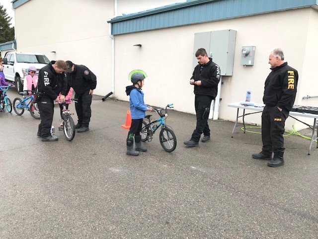 No sun, no problem! A big thank you to the Yorkton Fire Department and the RCMP for running our annual bike rodeo. #CatholicEdSk