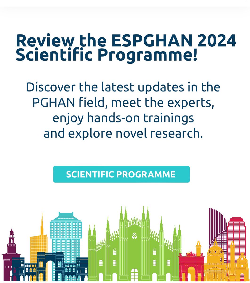 odsuoglu's tweet image. It is time to review the scientific program. Nearly twenty special interest group (SIG) meetings open to all ESPGHAN members will run in parallel with the precongress courses of ESPGHAN on June 15th in Allianz MiCo Gate 16, all through the day before the Wellcome Reception. These…