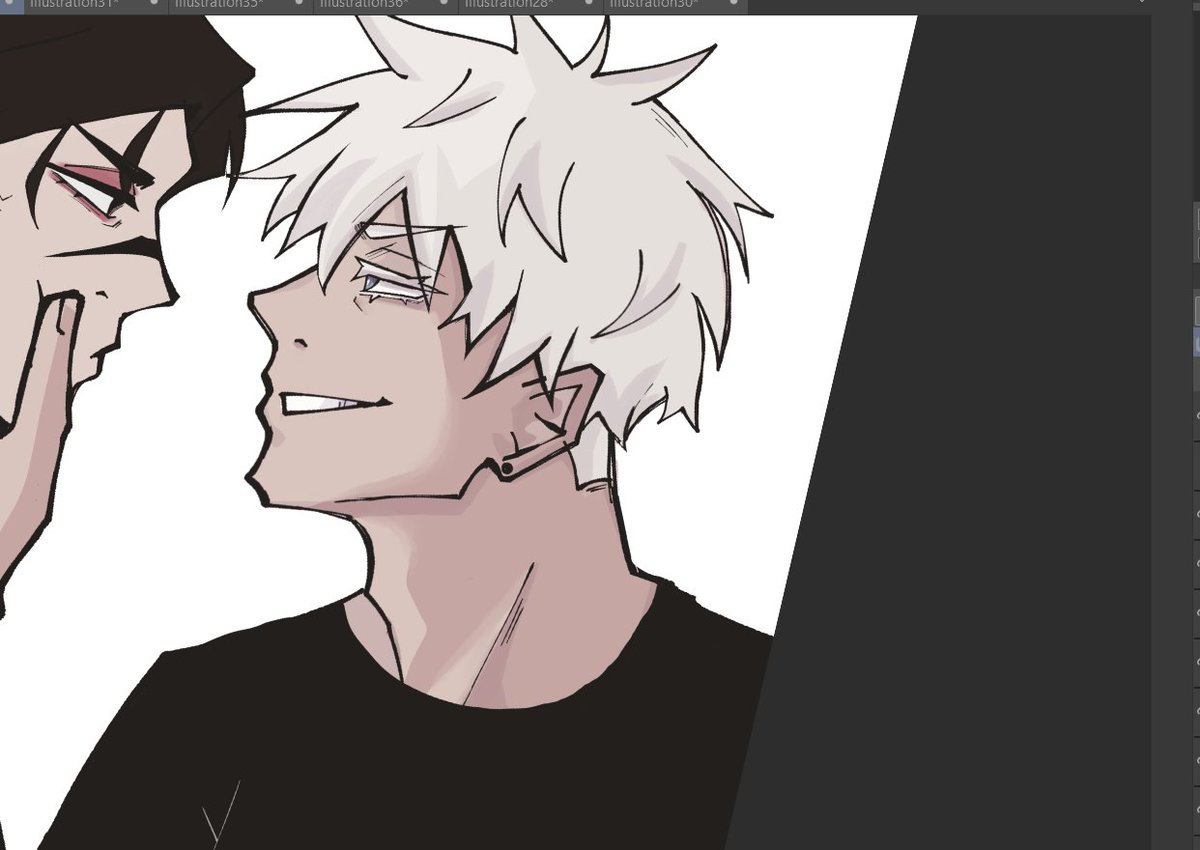 born to do grayscale and lineart, forced to suffer thru the coloring stage