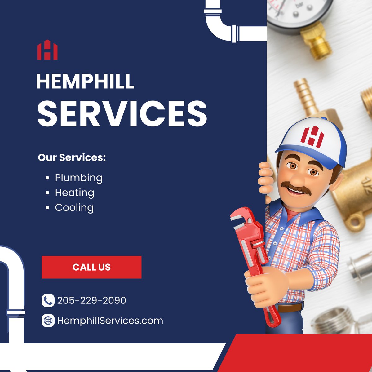 Call us or visit our website to find out how we can help you!

(205)229-2090 
hemphillservices.com