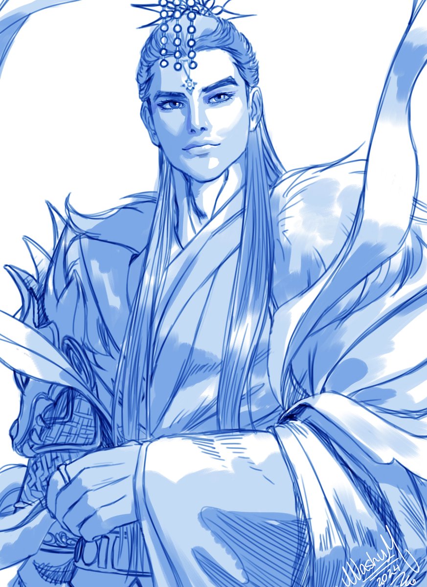 #JunWu sketch Suddenly I wanted to draw him... ❤️ #TGCF #HeavenOfficialsBlessing #天官賜福