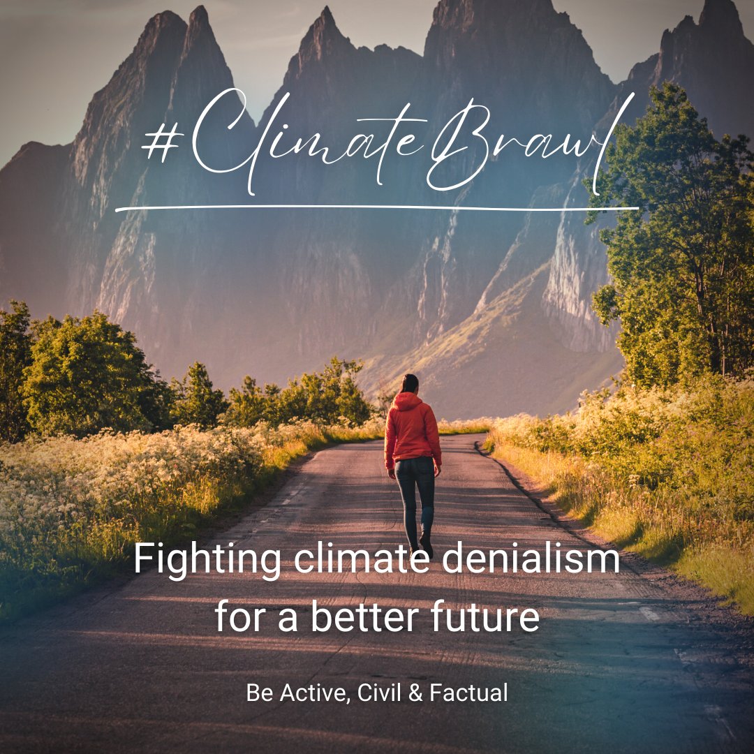 GOOD MORNING 🌞 friends of #ClimateBrawl: feel free to discredit climate denial overall ... can be more effective at times ... I usually only attack high-profile climate deniers these days ... but all challenges of climate denial/deniers help and are part of the good fight.