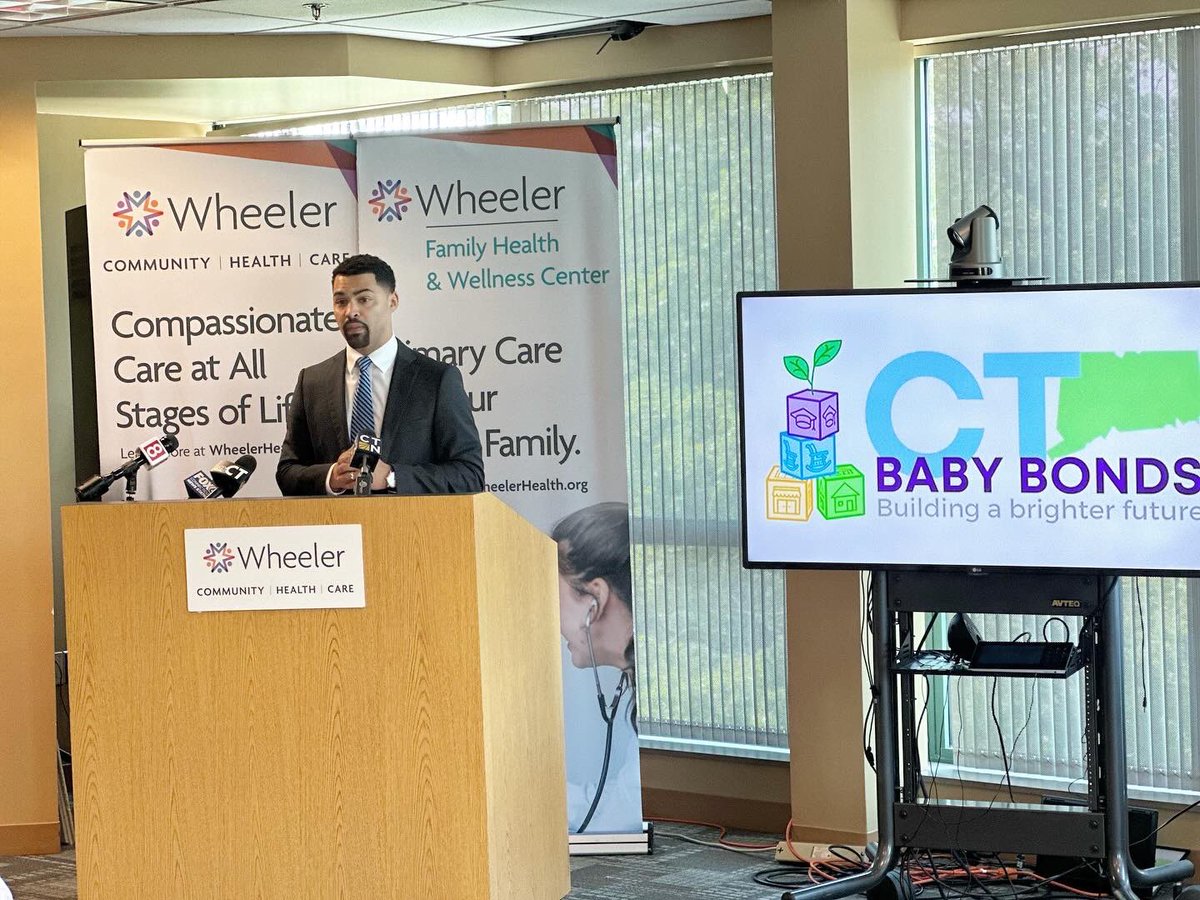 So grateful to @CTHealthCenters for raising awareness of CT Baby Bonds with the thousands of eligible patients they see across the state each year. Poverty has severe public health impacts — a point make clear by the providers of @WheelerHealth. News: portal.ct.gov/ott/newsroom/n…