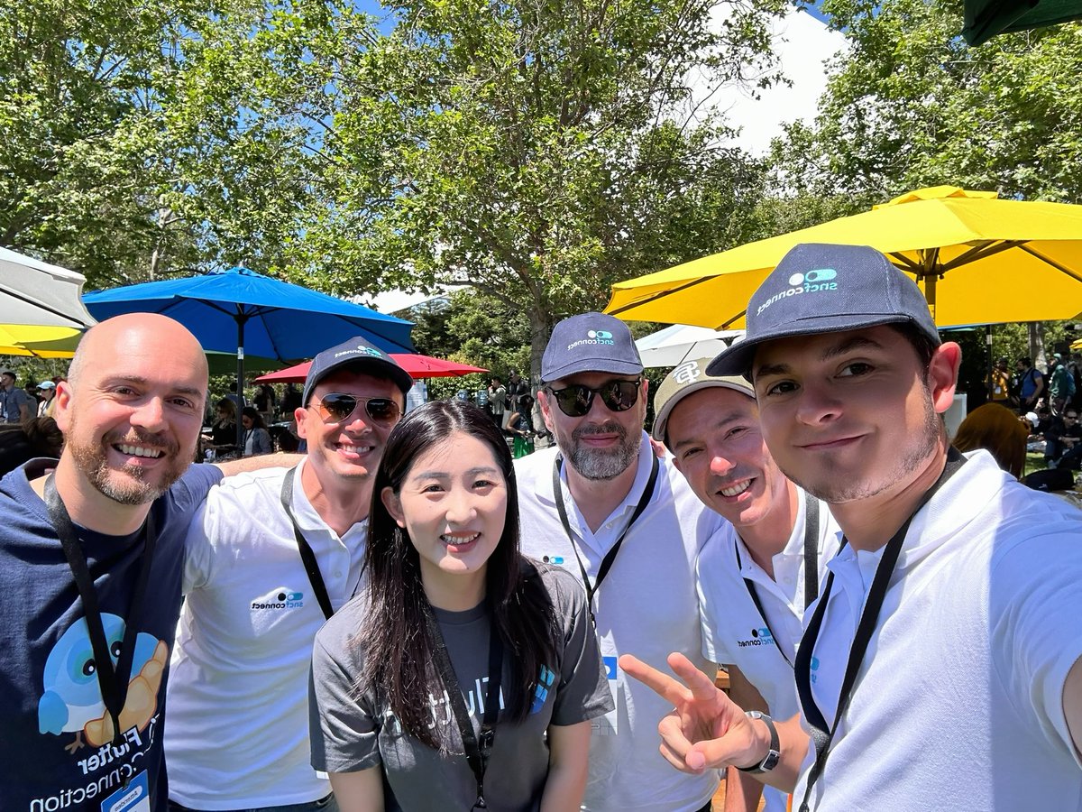 Lovely meeting the folks from French Railway! #GoogleIO2024 #flutterdev #SNCF