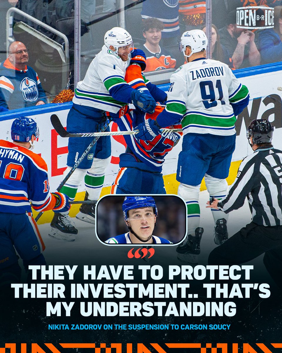 Nikita Zadorov has some thoughts on why Carson Soucy got the one-game suspension 🗣️ (h/t @tsnryanrishaug)