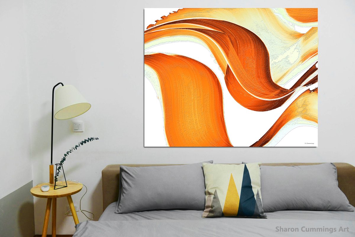 Fire Water ON White 10 HERE:  fineartamerica.com/featured/fire-… #orange #modernart #fire #painting #paintings #abstractpainting #abstractartist #warm #heat #summer #art #artwork #homedecor #interiordecor #buyINTOART #FillThatEmptyWall