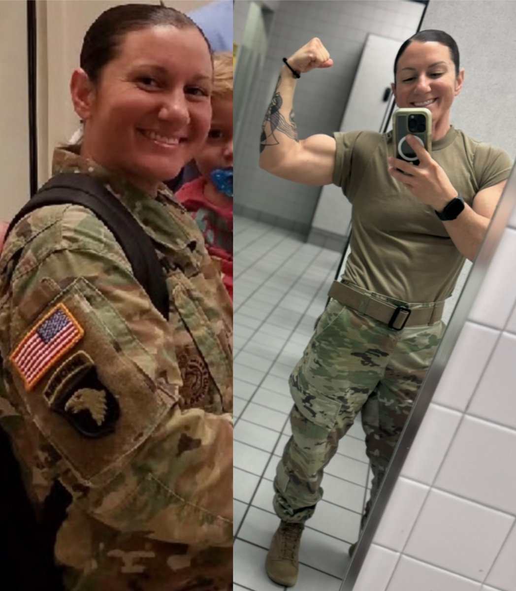 What a journey that I am on! 200 pounds on the left and 125 on the right! The number on the scale doesn’t even matter anymore, but the life that I have added to my life is the true measure! #tbt #morelife #usarmy #usarmysoldier #transformation #enjoytheprocess #journey