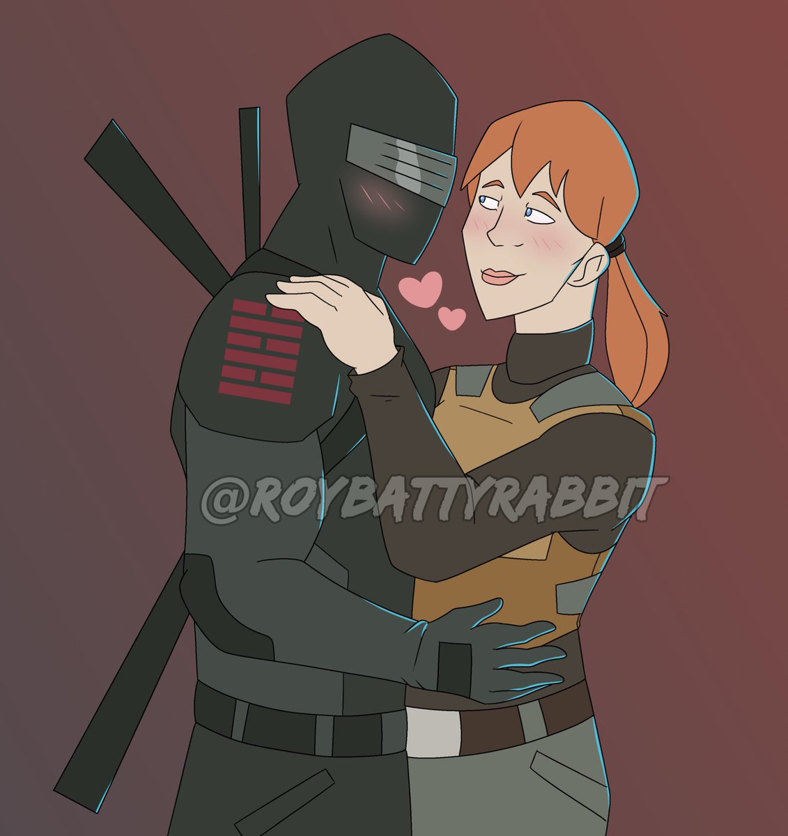 is there any love stronger than that of a mute ninja and the only person who understands him?

anyway this was a commission, and my first one involving GI Joe so naturally I had so much fun drawing this! Y’all know I jump at any opportunity to draw GI Joe: Renegades stuff