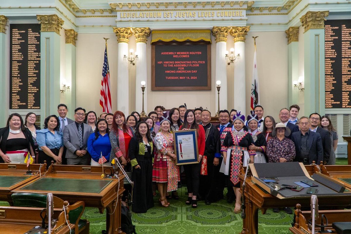 Celebrated the inaugural recognition of Hmong American Day at the State Capitol! Honored to champion the resolution that recognizes May 14, 2024 as Hmong American Day. Thankful to Hmong Community Leaders and members that came to join!