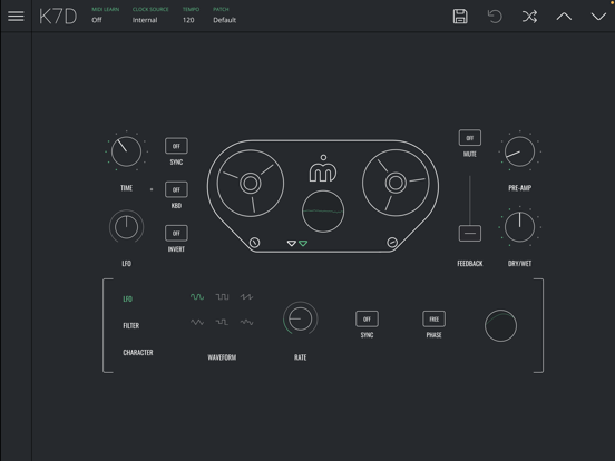 synthyfrog's tweet photo. K7D - Tape Delay (iPad, iPhone) price drop: $4.99 -> $3.99 ($1.00 discount) https://t.co/celvS3FVcb https://t.co/waZ55g0JOV More musician apps, updates, price drops at https://t.co/gI4n0NRLXs #Audiobus #Reverb #iOSMusic #iOSStudio https://t.co/Pc6C4WIeu1
