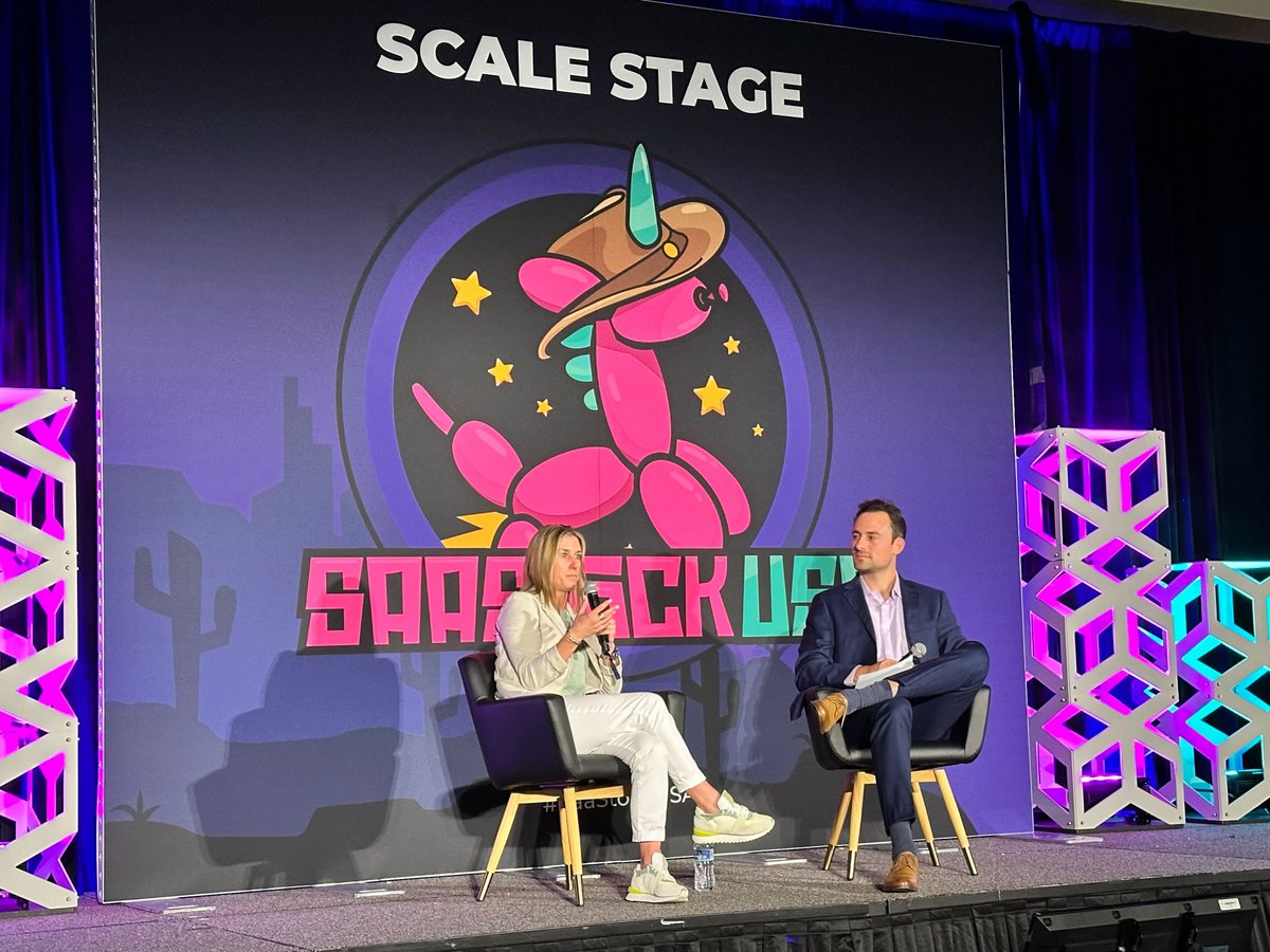 Today at #SaaStockUSA, @ashleyekramer and @FastCompany contributor AJ Eckstein discussed shifting focus to metrics that show real business value and the role of #AI tools in boosting software development speed and quality.