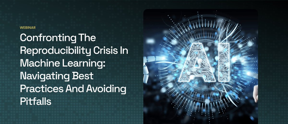 Join us on June 5, 2024, at 1 PM (ET) for a webinar on tackling the reproducibility and generalizability challenges in #MachineLearning ! Learn strategies for data accessibility, leakage prevention, preprocessing, algorithm selection, and more to ensure reliable ML outcomes. 📊…