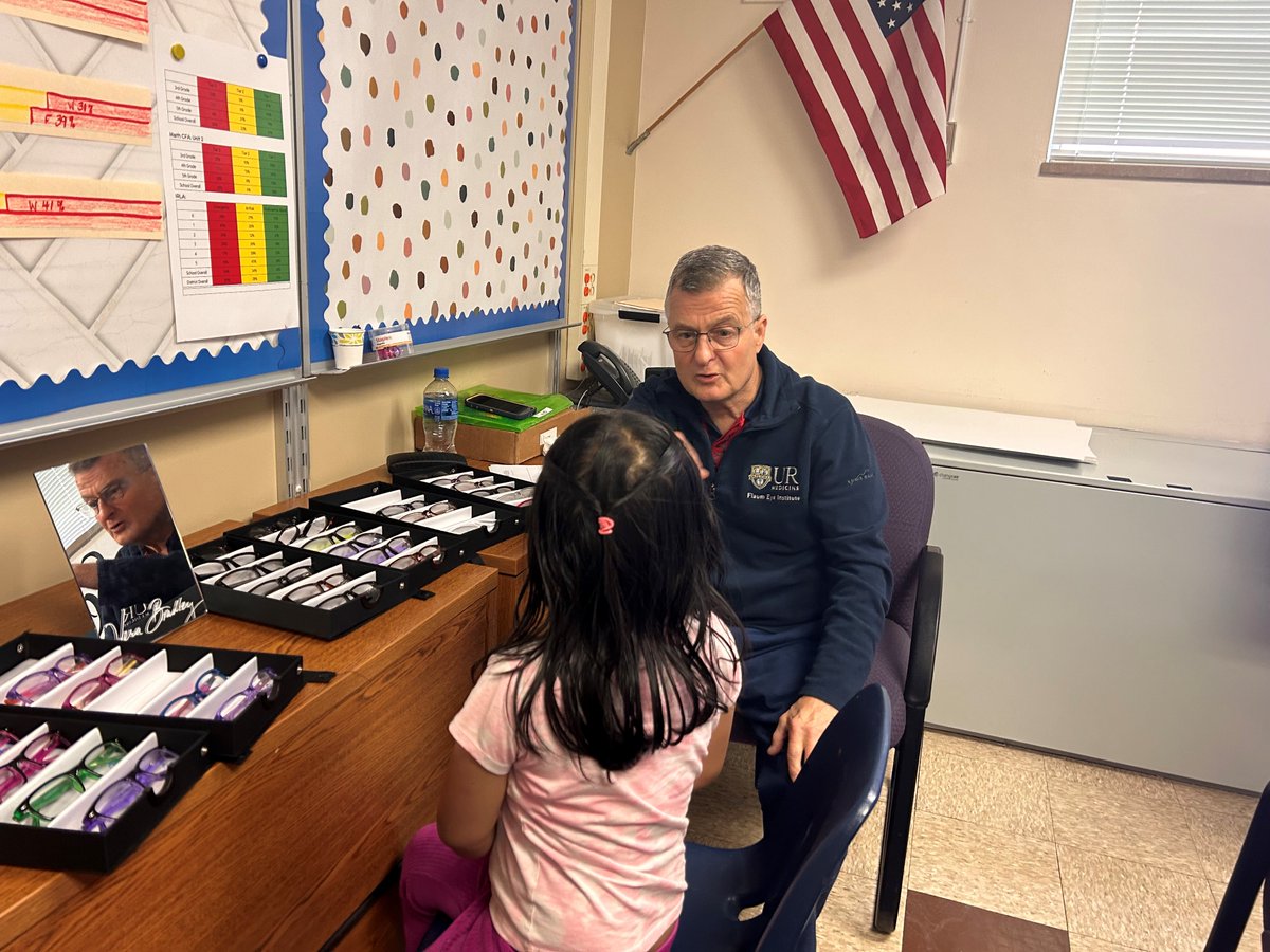 The vision van team went to Greece Central’s Longridge School today to perform eye exams for students and measure for glasses. The service is part of our outreach mission to ensure that kids can see well in school, regardless of health care access.