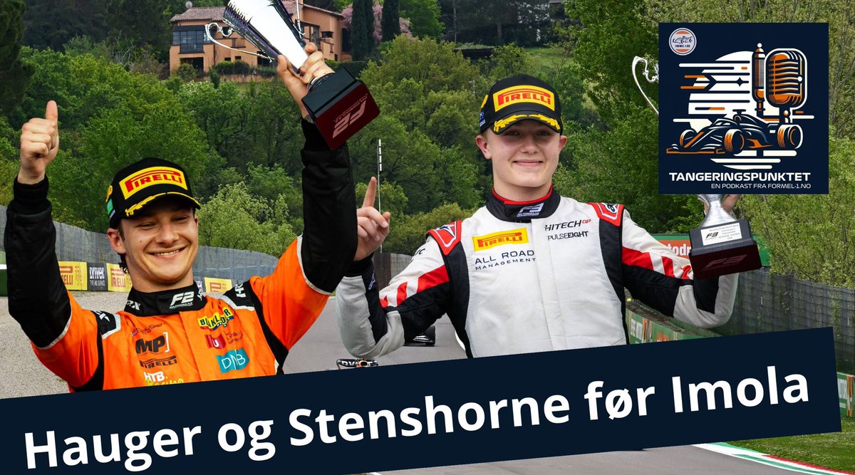 Vi har prata med Dennis Hauger og Martinius Stenshorne før Imola - sjekk ut siste episode av Tangeringspunktet🏎️💨 Spotify: open.spotify.com/episode/60PZqD… Apple: podcasts.apple.com/no/podcast/tan… YouTube: youtu.be/R5gTlI-8Jqc?si…