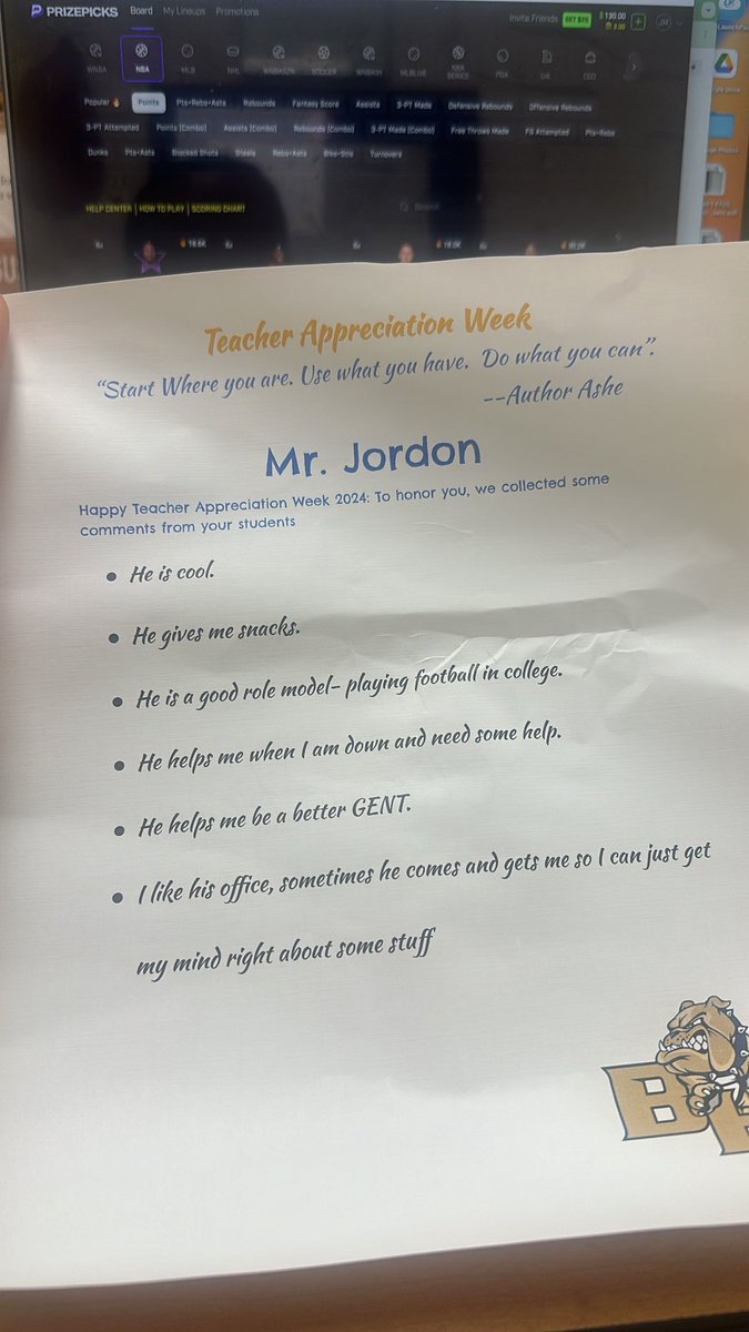 JordonMuse's tweet photo. I think my favorite one is “He helps me be a better “GENT”leman.   Because yup. https://t.co/AQfAg0uXmE