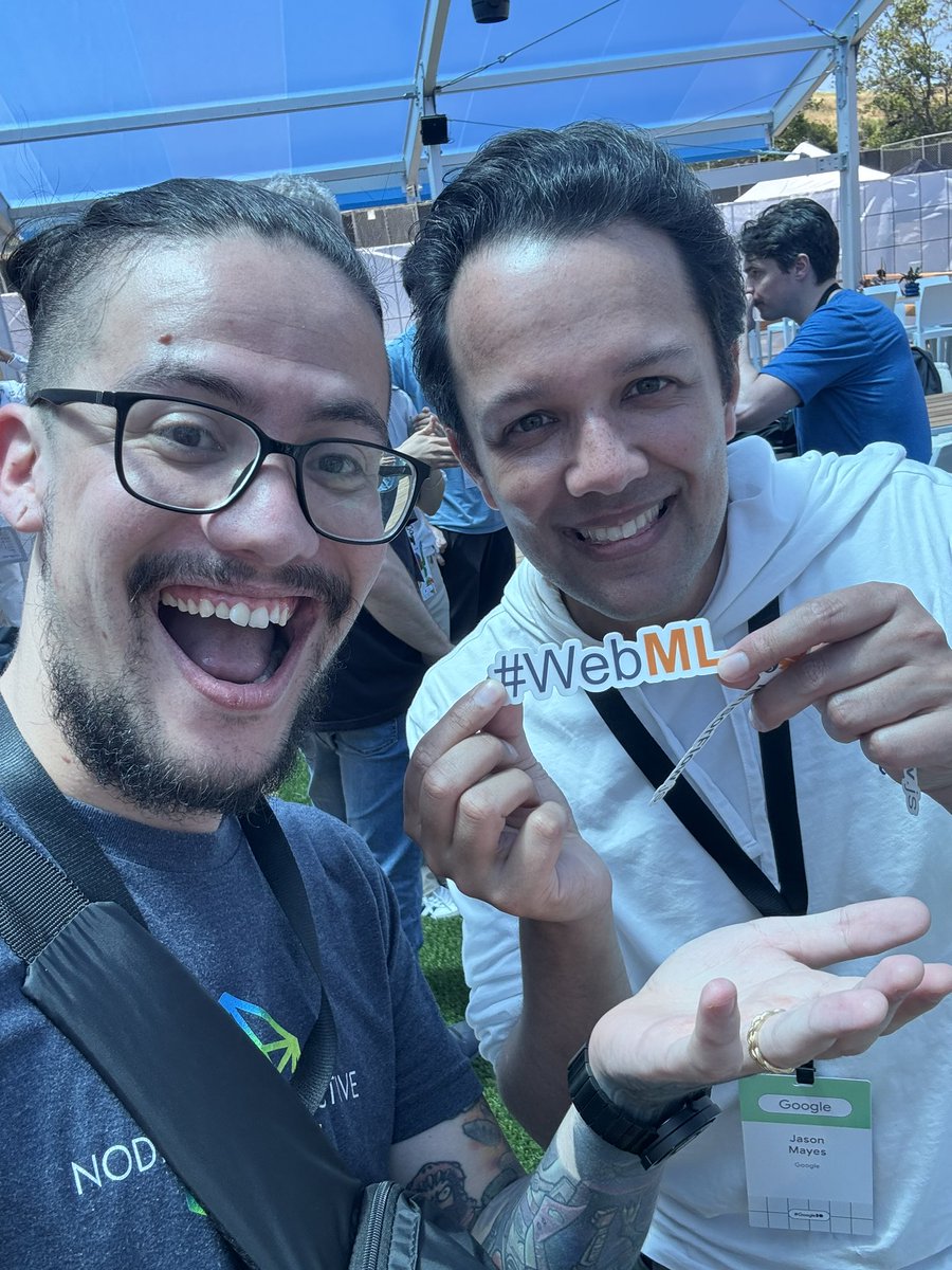 @TensorFlow JS? WebML? Yes! 

@jason_mayes is the lead WebML and I can’t wait to see his Keynote speech tomorrow at the main @google event of the  year! 

#googleio #GoogleIO2024 #tensorflowjs