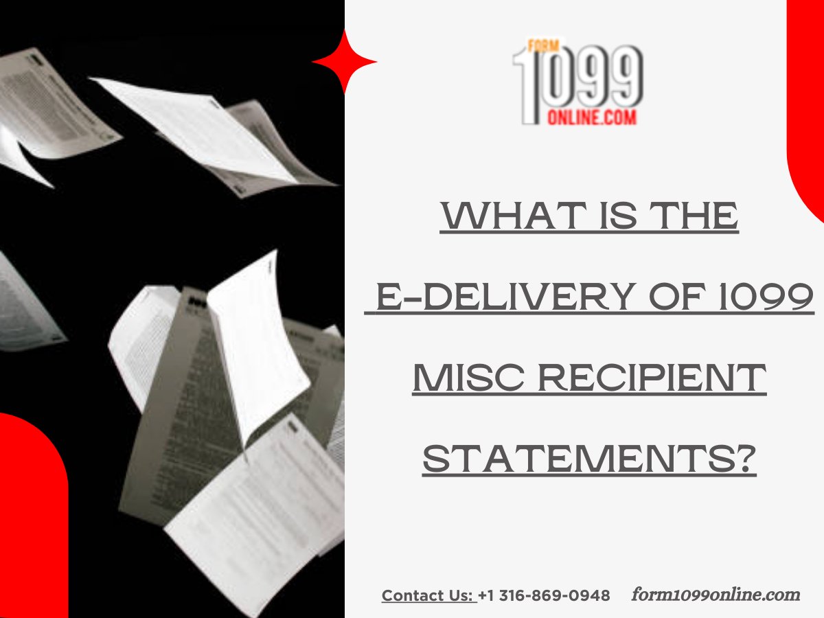 What is the E-Delivery of 1099 Misc Recipient Statements?

#IRS #taxforms #electronicfiling #Form1099online #paperless #efficiency #Form1099MISC #Filingonline