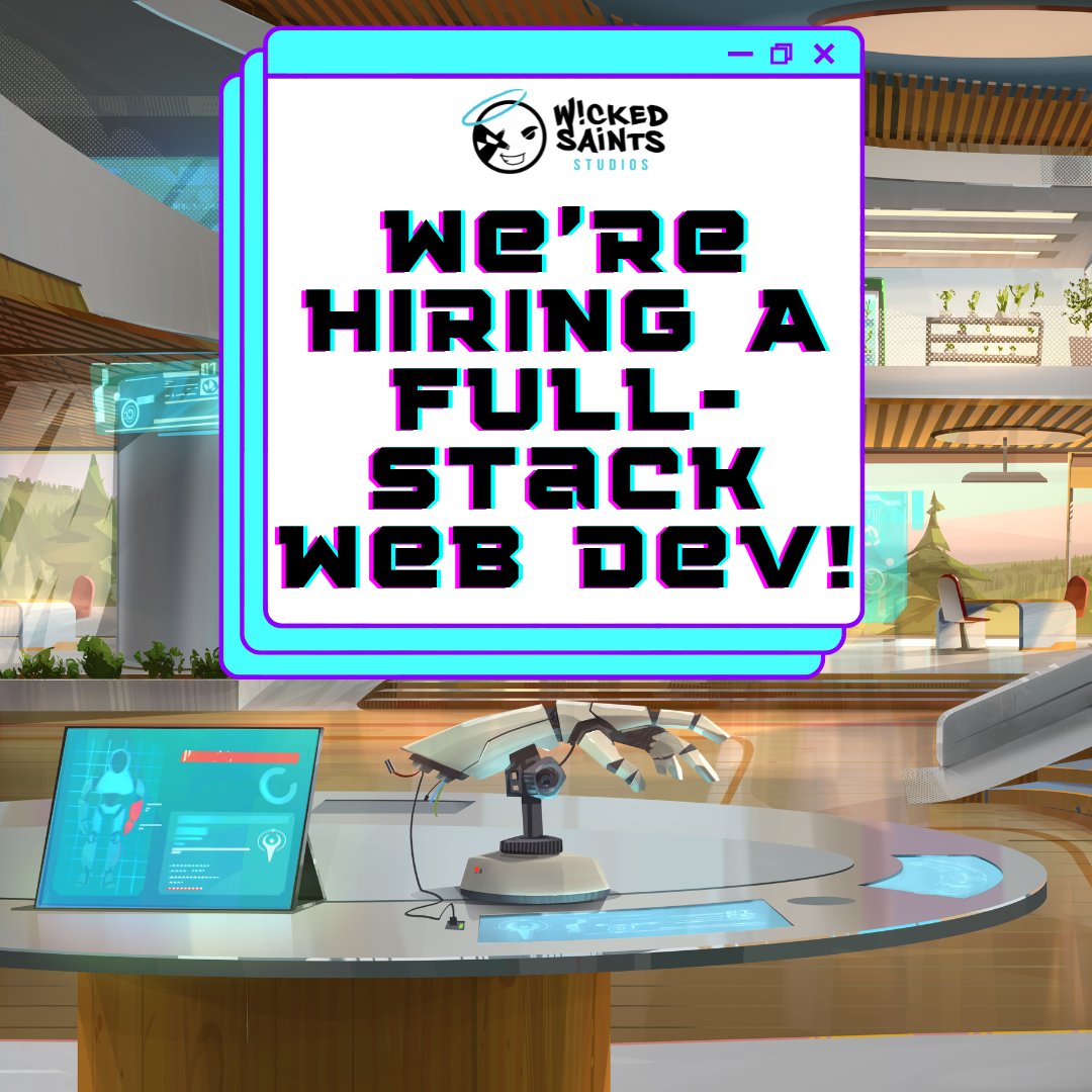 Our #IndieGameDev studio is #hiring a remote Full-Stack #webdeveloper!

Join our dynamic team & shape the future of our unique web-based content management system!

Share this post with your dev friends!

wickedsaints.studio/hiring

#gamedevjobs #webdesigner #developerjobs #gamedevs