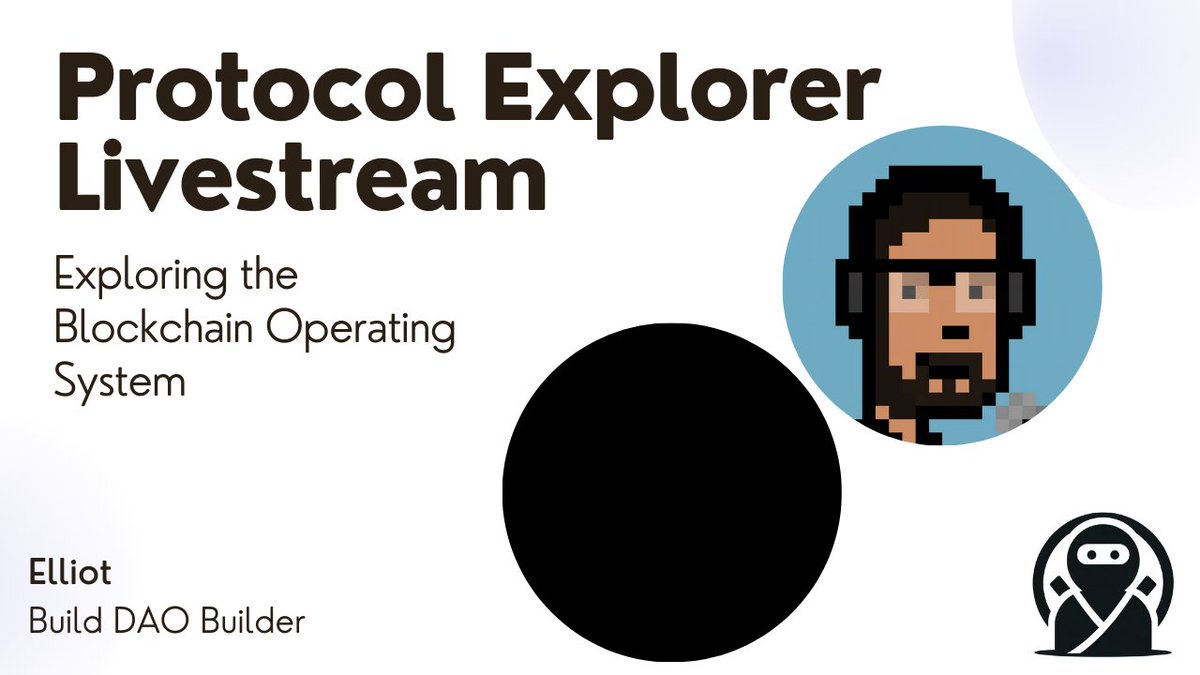 On this weeks episode of Protocol Explorer I'm joined by @elliot_braem! We'll be exploring the Blockchain Operating System and NearSocial VM and see how we can build social applications and more on BOS. Live on YT and X Thursday at 11 am EST. Links below 👇