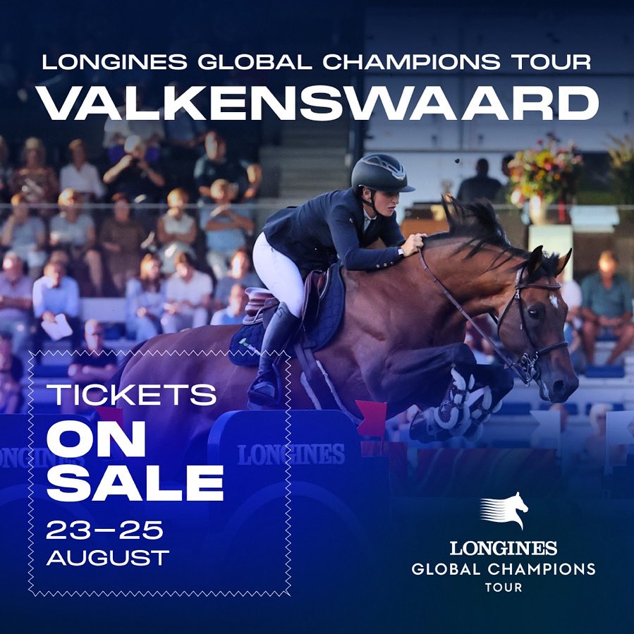 Tickets are on sale for this years LGCT of Valkenswaard ❤️‍🔥 23 - 38 August 🔗 shorturl.at/eimDQ #LGCT #Equestrian #ShowJumping #Longines #LGCTValkenswaard2024