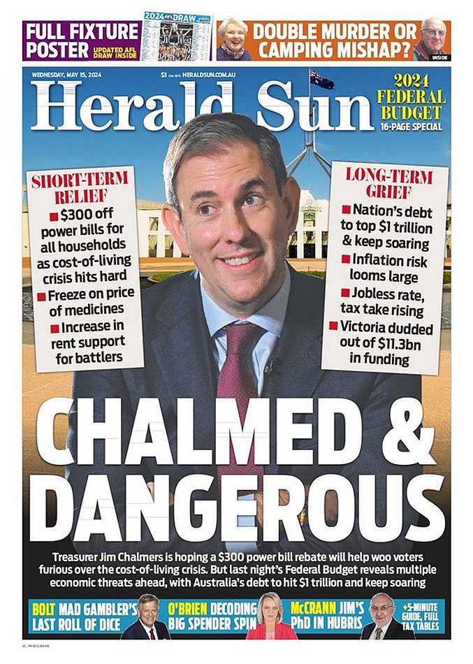 🇦🇺 Chalmed And Dangerous

▫Short term relief - Long term grief

#frontpagestoday #Australia @theheraldsun 🇦🇺